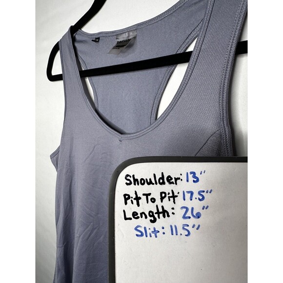 Gymshark True Texture Tank in Steel Blue Women’s Size Medium Athleisure - Picture 6 of 6